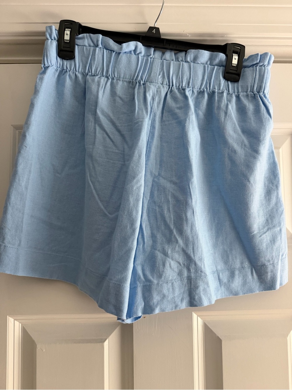 a new day Light Blue Elastic-Waist Casual high waisted Shorts
